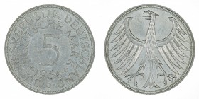 Germany - 5 Deutsche Mark - Silver - 1964-D