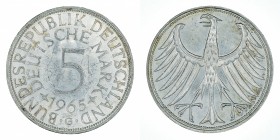 Germany - 5 Deutsche Mark - Silver - 1965-G