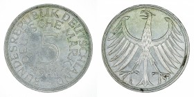 Germany - 5 Deutsche Mark - Silver - 1966-J