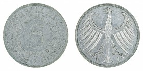 Germany - 5 Deutsche Mark - Silver - 1967-D