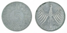 Germany - 5 Deutsche Mark - Silver - 1970-D