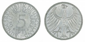 Germany - 5 Deutsche Mark - Silver - 1971-D