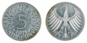 Germany - 5 Deutsche Mark - Silver - 1971-F
