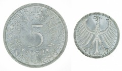 Germany - 5 Deutsche Mark - Silver - 1972-J