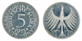 Germany - 5 Deutsche Mark - Silver - 1973-F