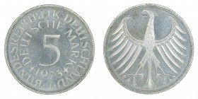 Germany - 5 Deutsche Mark - Silver - 1973-J