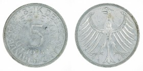 Germany - 5 Deutsche Mark - Silver - 1974-D