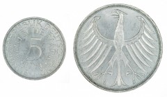 Germany - 5 Deutsche Mark - Silver - 1974-J