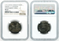 Germany - Gymnasium st.Anna Medal - NGC MS63 - 1731 - יהוה