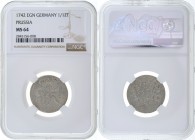 Germany - Prussia - 1/12 Thaler 1742-EGN NGC MS-64