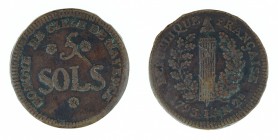 Germany - Mainz - 5 sols 1793