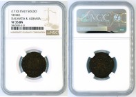 Italy - Venice - Dalmatia & Albania - 1 soldo (1710) - NGC VF-35