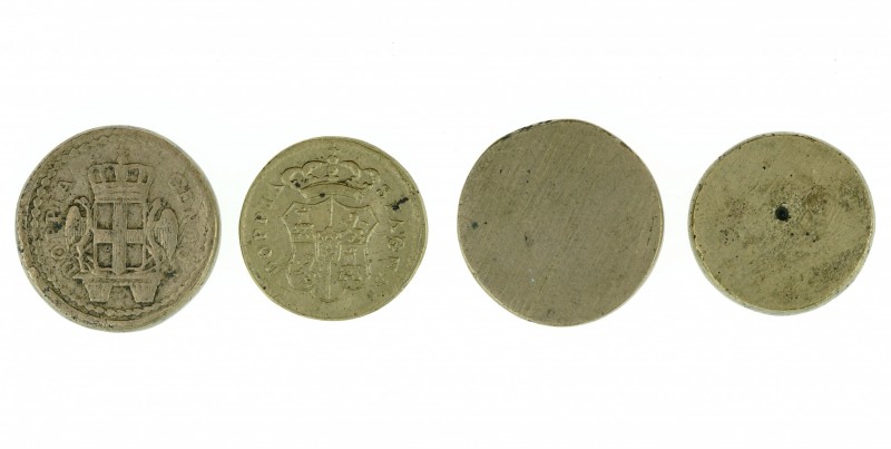 Italy - coin weight duo 1700-ies. Doppia Genova (25.13 g) and doppia Spagna (13....