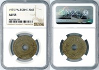 Palestine - 20 Mils - NGC AU55 - 1935