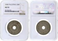 Palestine - 20 Mils - NGC AU55 - 1940