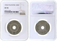Palestine - 20 Mils - NGC XF45 - 1934