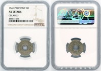 Palestine - 5 Mils - NGC AU Details - 1941
