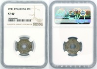 Palestine - 5 Mils - NGC XF40 - 1941