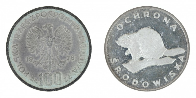 Poland - 100 zloty 1978 - Beaver - Proof. KM-Y#96. Nice Proof coin, cameo appear...