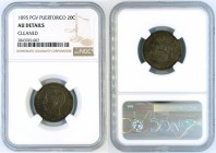 Puerto Rico - 20 centavos 1895 - NGC AU DETAILS