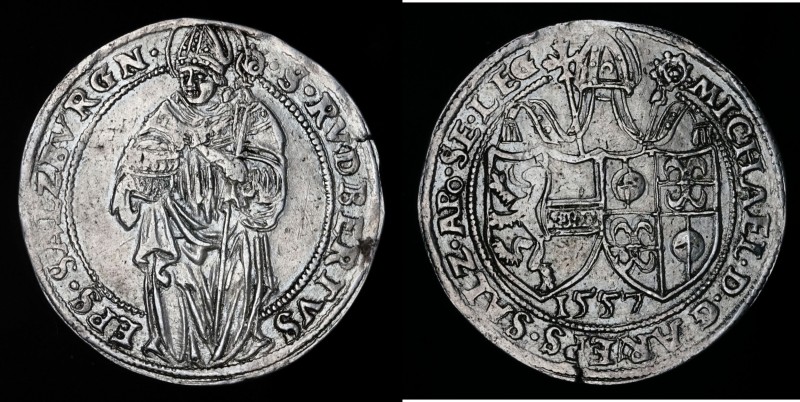 Salzburg - ½ Thaler 1557 old Silver (?) Collector copy. Ex-Rauch auction 87, lot...