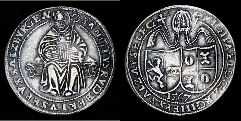 Salzburg - 1 Thaler 1567 old Silver (?) Collector copy. Ex-Rauch auction 87, lot...