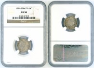 Straits Settlements - 10 Cents 1899 - NGC AU-58