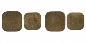 Straits Settlements - Duo 1/2 cents 1932 - 1 cent 1920