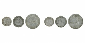Straits Settlements - Trio 5 - 10 - and 20 cents 1910