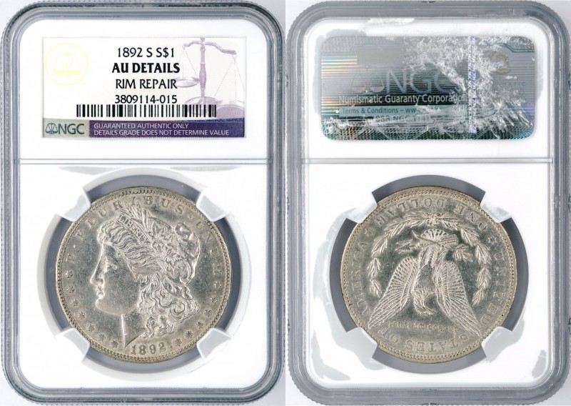 United States - 1$ Morgan - NGC AU Details - 1892-S