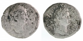 Vespasianus - Tetradrchme - reverse head of Titus - 13.02g - Fine - Prieur 106