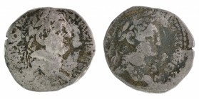 Vespasianus - Tetradrchme - reverse head of Titus - 14.37g - Fine - Prieur 106