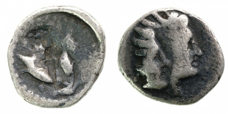 Asia Minor - Rhodes - AR Diobol - 167-88BC - 0.90g