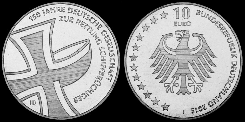 10 Euro 2015 Deutschland - Numisblatt 3/2015. 150 years German society for the r...