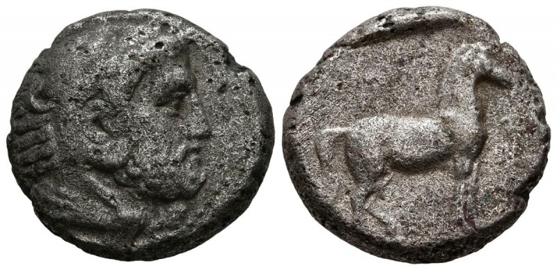 AMINTAS III, Abuelo de Alejandro III. Estátera. (Ar. 7,59g/21mm). 393-370/69 a.C...