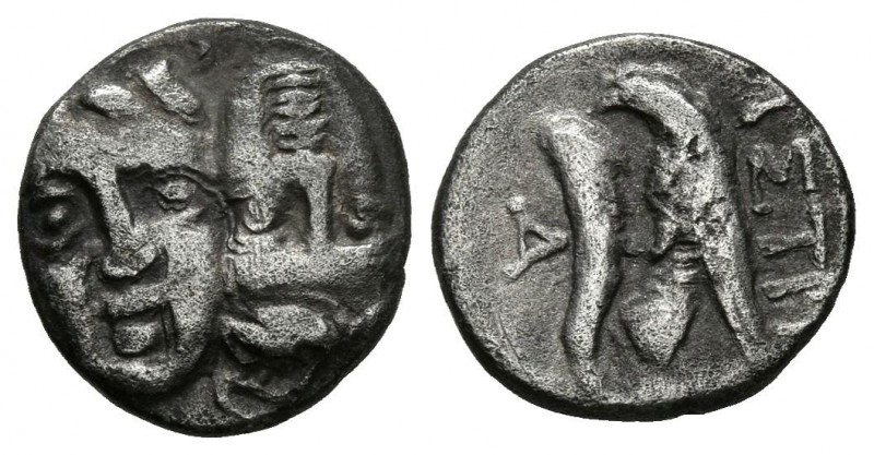 MOESIA, Istros. 1/4 Dracma. (Ar. 0,95g/11mm). 400-350 a.C. (Sear 1670 var; SNG C...
