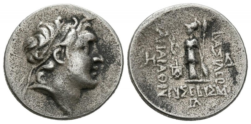 REINO DE CAPADOCIA, Ariarathes IV. Dracma. (Ar. 3,05g/18mm). 188-187 a.C. (Año 3...