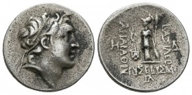 REINO DE CAPADOCIA, Ariarathes IV. Dracma. (Ar. 3,05g/18mm). 188-187 a.C. (Año 33). Eusebia. (Simonetta 23). MBC-.