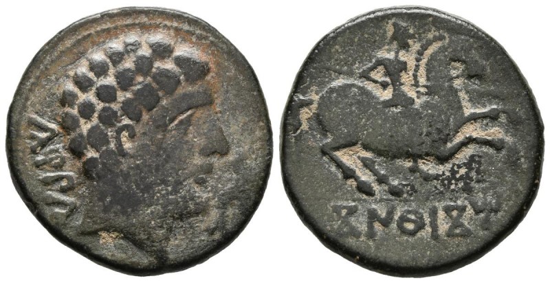 CONTERBIA CARBICA (Huete, Cuenca). As (Ae. 8,66g/24mm). 120-80 a.C. (FAB-846). M...