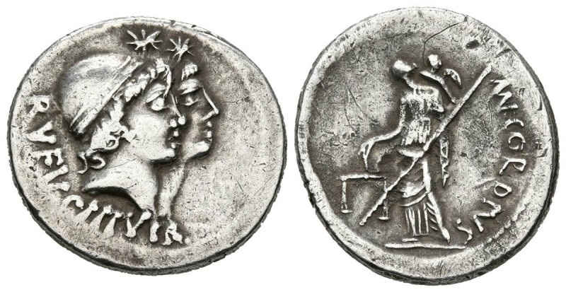 GENS CORDIA. Denario. (Ar. 4,03g/20mm). 46 a.C. Roma. (Crawford 463/1b; FFC 602)...
