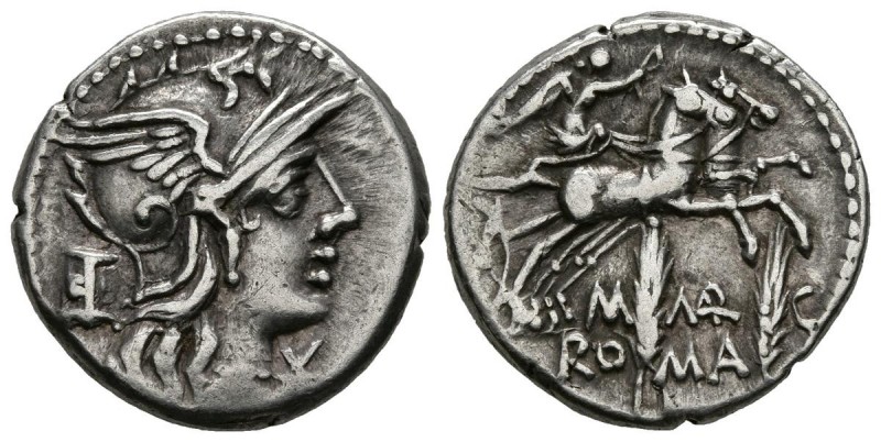 GENS MARCIA. Denario. (Ar. 4,00g/18mm). 134 a.C. Roma. (Crawford 245/1;FFC 851)....
