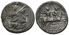 GENS SEMPRONIA. Denario. (Ar. 3,71g/20mm). 148 a.C. Roma. (Crawford 26/1; FFC 1107). MBC.