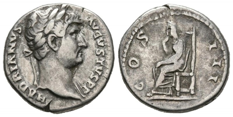 ADRIANO. Denario. (Ar. 3,48g/17mm). 125-128 d.C. Roma. (RIC 178). MBC/MBC-.