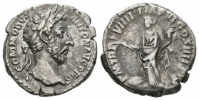 COMODO. Denario. (Ar. 3,16g/17mm). 184 d.C. Roma. (RIC 74). MBC+.