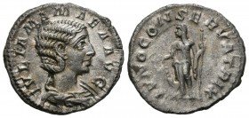 JULIA MAMAEA. Denario. (Ar. 2,57g/20mm). 222-235 d.C. Roma. (RIC 343). EBC-/MBC.