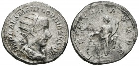 GORDIANO III. Antoniniano. (Ar. 4,34g/22mm). 239-240 d.C. Roma. (RIC 63). MBC. Oxidaciones limpiadas.