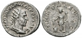 FILIPO I. Antoniniano. (Ar. 4,07g/24mm). 244-247 d.C. Roma. (RIC 28c). MBC.