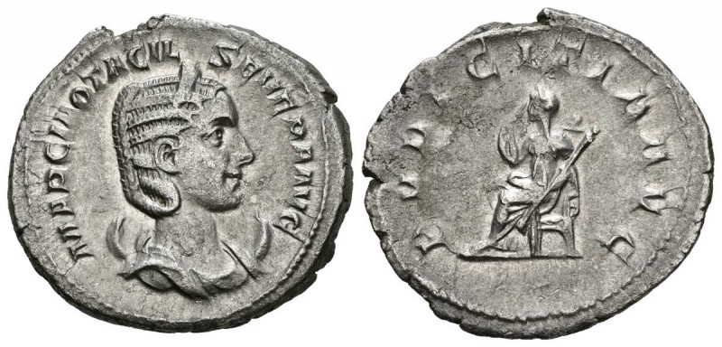 OTACILIA SEVERA. Antoniniano. (Ar. 4,06g/24mm). 244-246 d.C. Roma. (RIC 123c). M...