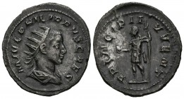 FILIPO II. Antoniniano. (Ar. 3,56g/24mm). 244-246 d.C. Roma. (RIC 218d). EBC-. Pátina oscura.