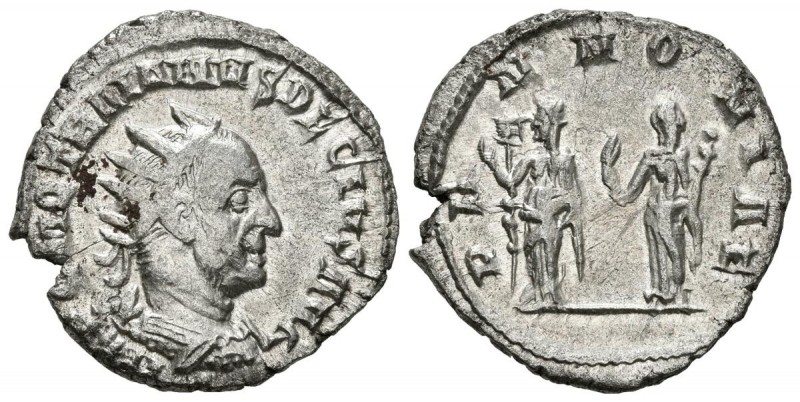 TRAJANO DECIO. Antoniniano. (Ar. 3,99g/21mm). 249-251 d.C. Roma. (RIC 21b). MBC+...